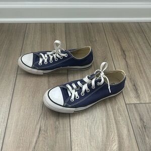 Women’s Blue Converse Sneakers - Size 8
